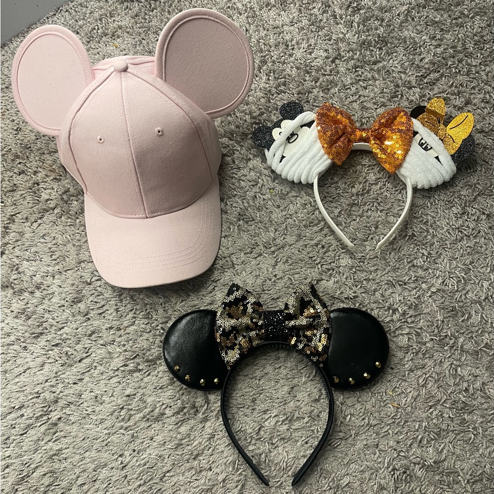 Mickey ears and hat bundle